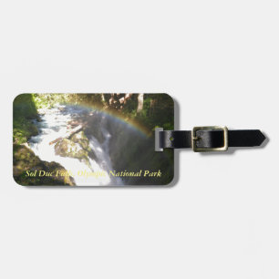 Sol Duc Falls Olympic National Square Tile Gepäckanhänger