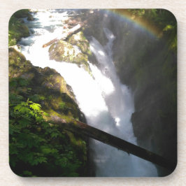 Sol Duc Falls Olympic National Square Tile Untersetzer
