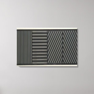 Sol LeWitt - Bands von Lines One Inch Wide in Four Leinwanddruck