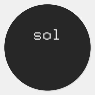 SOL RUNDER AUFKLEBER