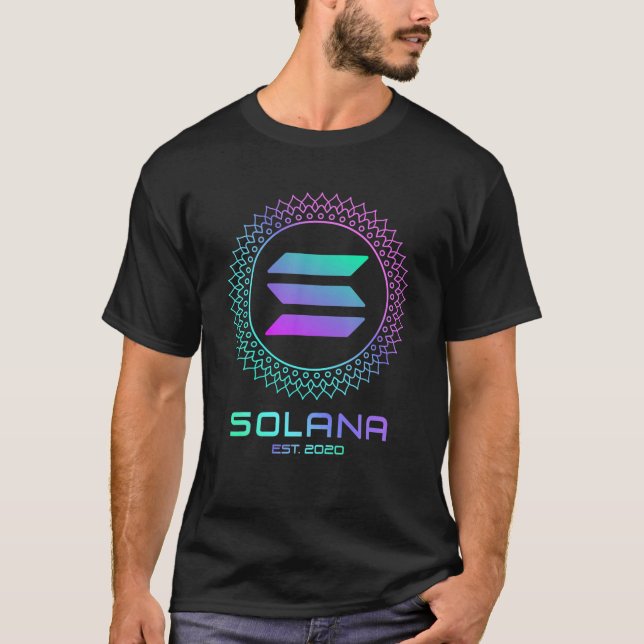 SOL Solana Crypto Coin BLockchain Solana T Shirt (Vorderseite)