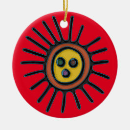 Sol Taino Circle Ornament
