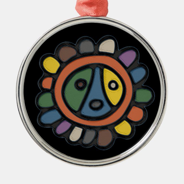 Sol Taino Circle Ornament (Vorne)