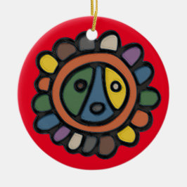 Sol Taino Circle Ornament