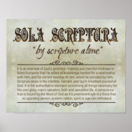 "SOLA SCRIPTURA" 14x11 Poster (Archiv, Matt)