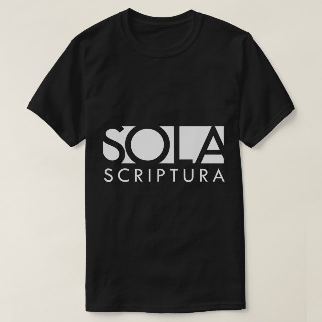 Sola Scriptura Reformierte Christlich T-Shirt (Design vorne)