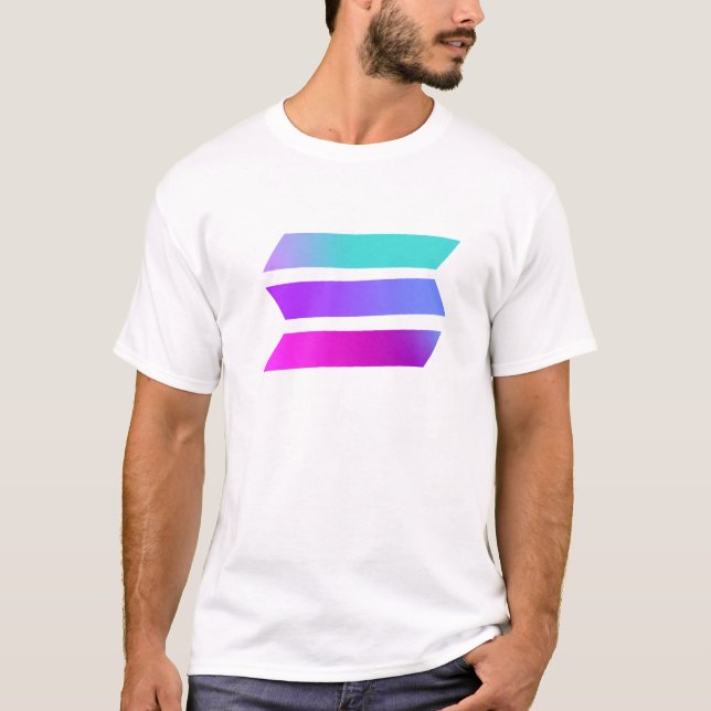 SOLANA altcoin Geschenk schwarz Tshirt für ihn (Vorderseite)