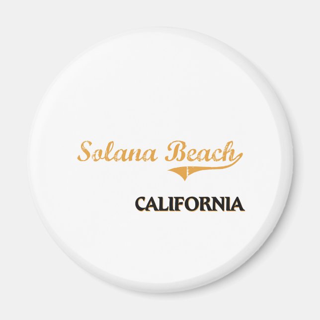 Solana Beach California Classic Magnet (Vorne)