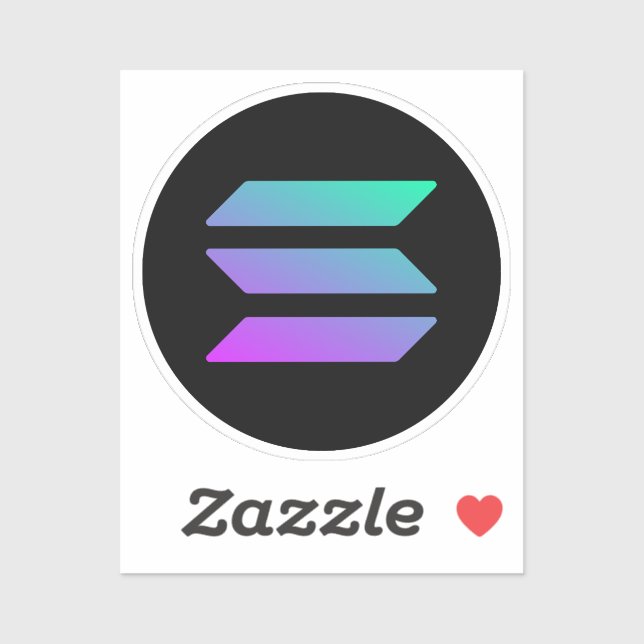 SOLANA TO MOON TRADER Moderne Aufkleber (Blatt)