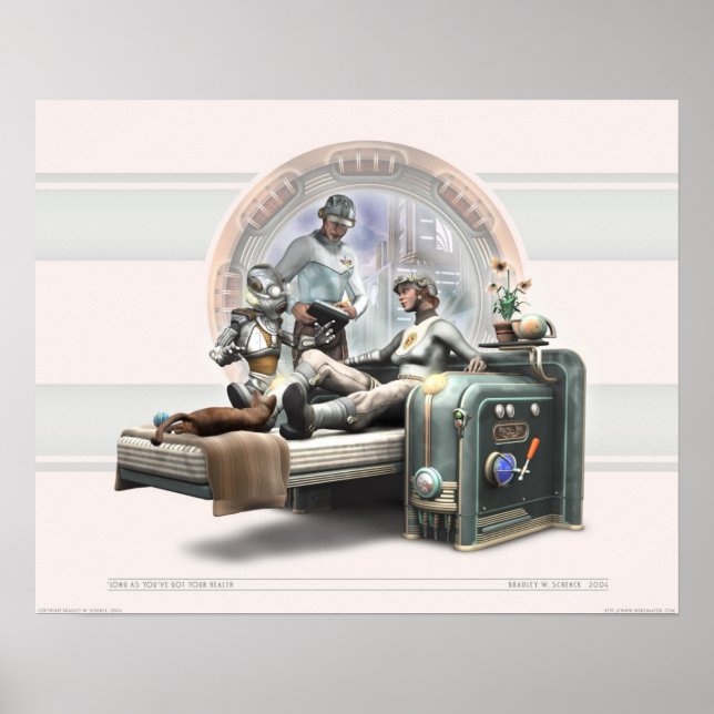 "Solange du deine Gesundheit Got hast (20x16") Poster (Vorne)