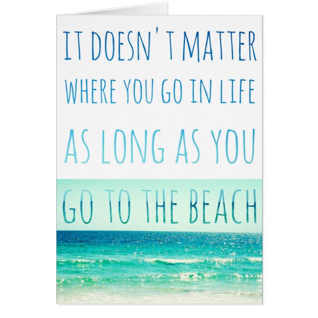 Solange du zur Beach Card gehst (Vorne)