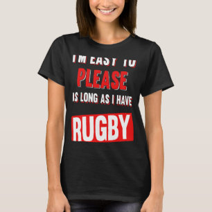Solange ich Rugby Funny habe, bin ich mir leicht z T-Shirt