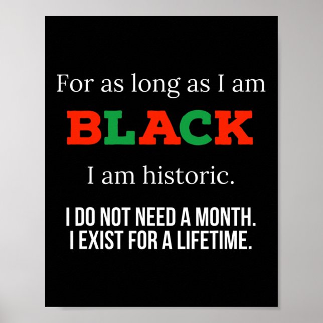Solange ich schwarz bin, bin ich historisch - bhm  poster (Vorne)