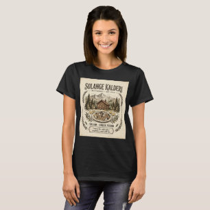 Solange Kalderi Restaurant Frontlogo & Rückmenü T-Shirt