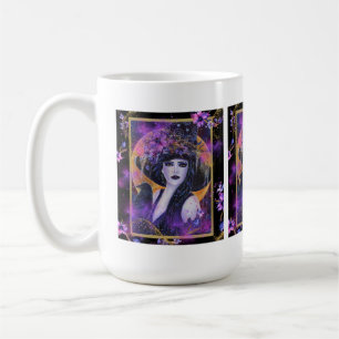 Solania Halloween Hexe mit Raven by Renee L Kaffeetasse