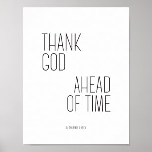 Solanus Casey Zitat danken Gott 8.5x11 Poster