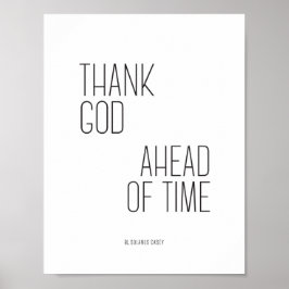 Solanus Casey Zitat Gott sei Dank 8.5x11 Poster