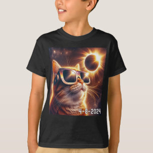 Solar 2024 Eclipse Wearing Gles T-Shirt