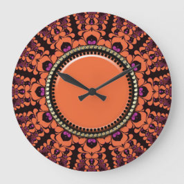 Solar Batik Energy Wall Clock Große Wanduhr