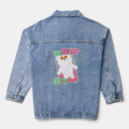 Solar Bear Funny Polar Beach Art Cartoon Jeansjacke