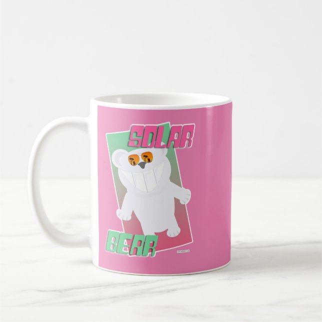 Solar Bear Funny Polar Beach Art Cartoon Spaß Kaffeetasse (Links)
