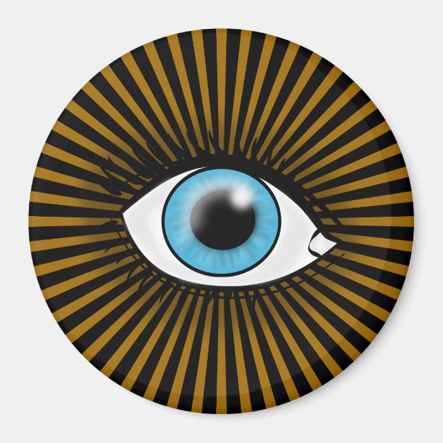 Solar Blue Eye Magnet (Vorne)