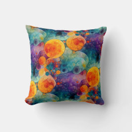 Solar Drift Vibrant Fractal Art Abstract Pattern Kissen