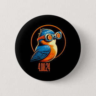 Solar Eclipse 04 08 2024 Eastern Bluebird Eclipse Button