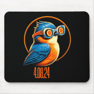 Solar Eclipse 04 08 2024 Eastern Bluebird Eclipse Mousepad
