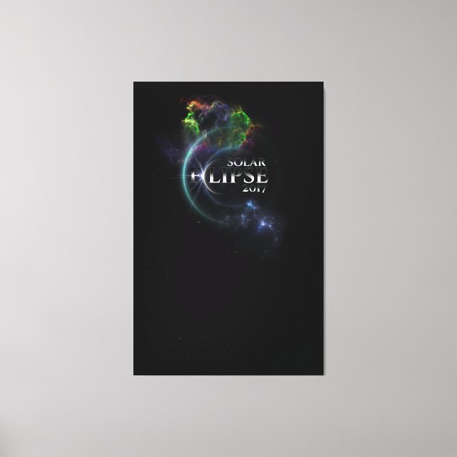 Solar Eclipse 2017 Canvas Print Leinwanddruck (Vorderseite)