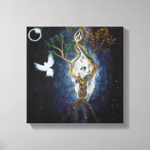 Solar Eclipse 2017 Heilige Gewerkschaft Leinwanddruck