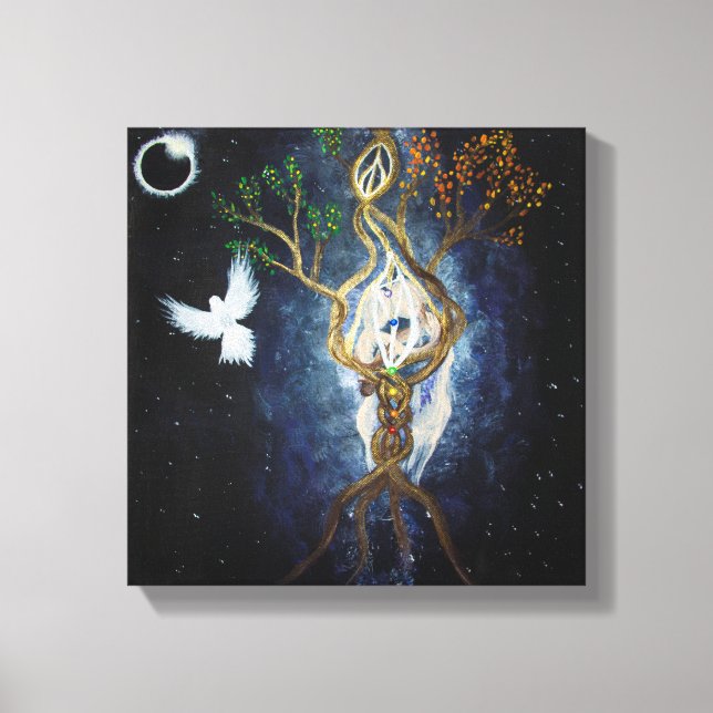 Solar Eclipse 2017 Heilige Gewerkschaft Leinwanddruck (Vorderseite)