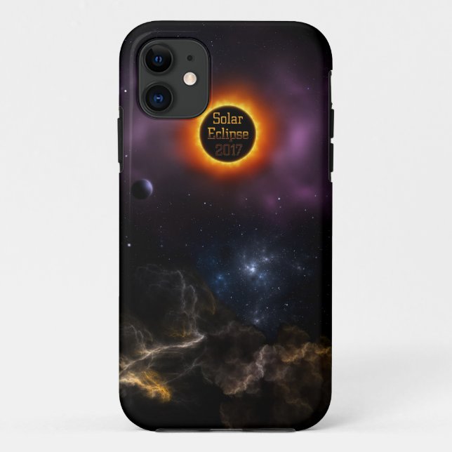 Solar Eclipse 2017 Nebula Bloom Case-Mate iPhone Hülle (Rückseite)