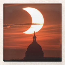 Solar Eclipse 2021 Glasuntersetzer