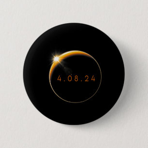 Solar Eclipse 2024 040824 Eclipse Mens Womens Kids Button