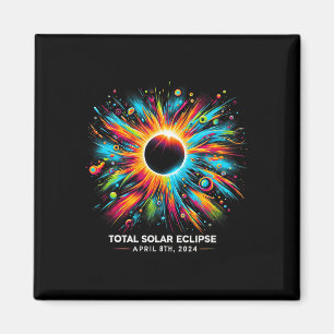Solar Eclipse 2024 04,08,24 Eclipse Mens Womens Ki Magnet