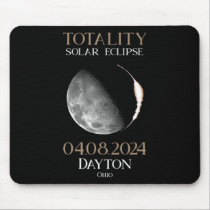 Solar Eclipse 2024 04 Dayton Ohio Mousepad