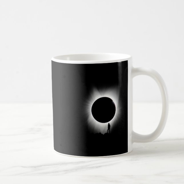 Solar Eclipse 2024 Art Solar Eclipse Art Kaffeetasse (Rechts)