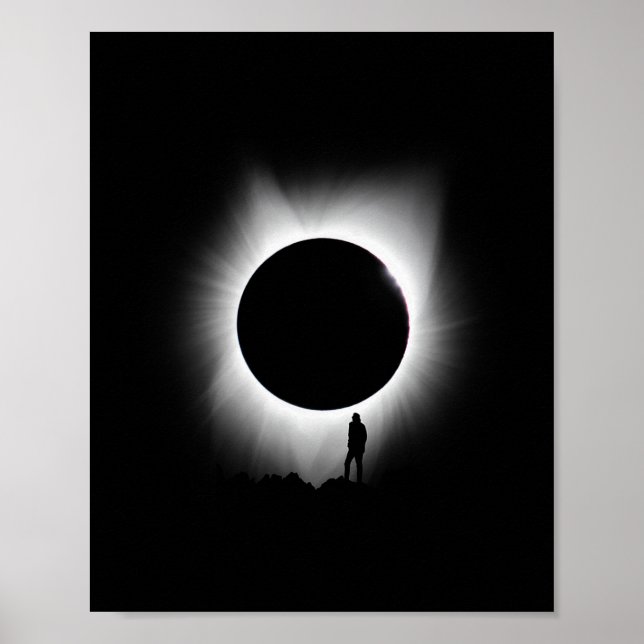 Solar Eclipse 2024 Art Solar Eclipse Art Poster (Vorne)