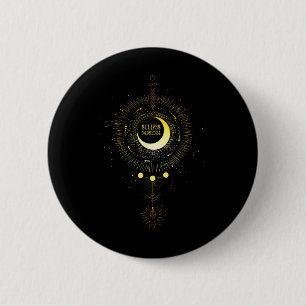 Solar Eclipse 2024 Boho Sun Moon Path Gesamter Lun Button