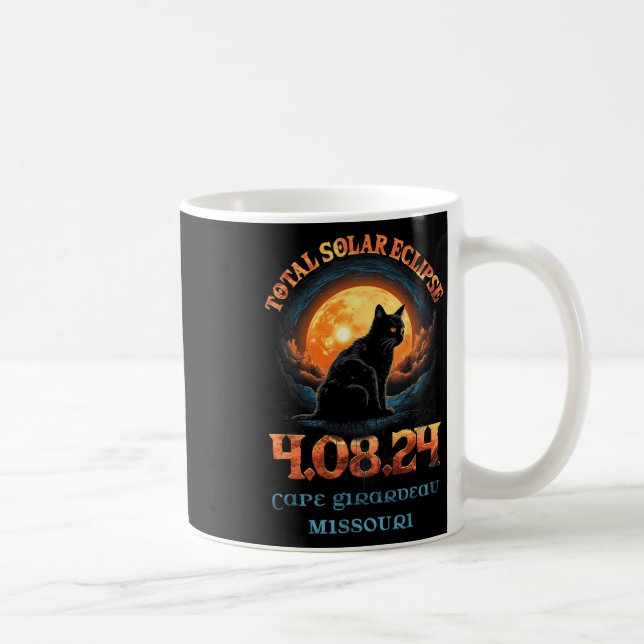Solar Eclipse 2024 Cape Girardeau Missouri Kaffeetasse (Rechts)