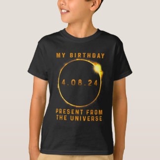Solar-Eclipse 2024 Geburtstag Vorläufig 4,8,24 Ins T-Shirt