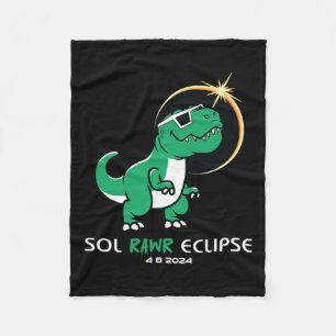 Solar Eclipse 2024 Gesamt Eclipse 8. April Sol Raw Fleecedecke