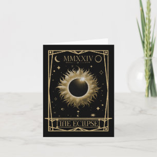 Solar Eclipse 2024 Gesamt Eclipse Astronomie Tarot Karte