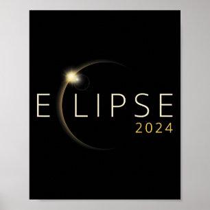 Solar-Eclipse 2024 Gesamtsolaröklipse 4,08,24 5 Poster