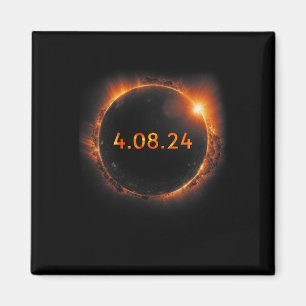 Solar-Eclipse 2024 Gesamtsolaröklipse 4,08,24 Magnet