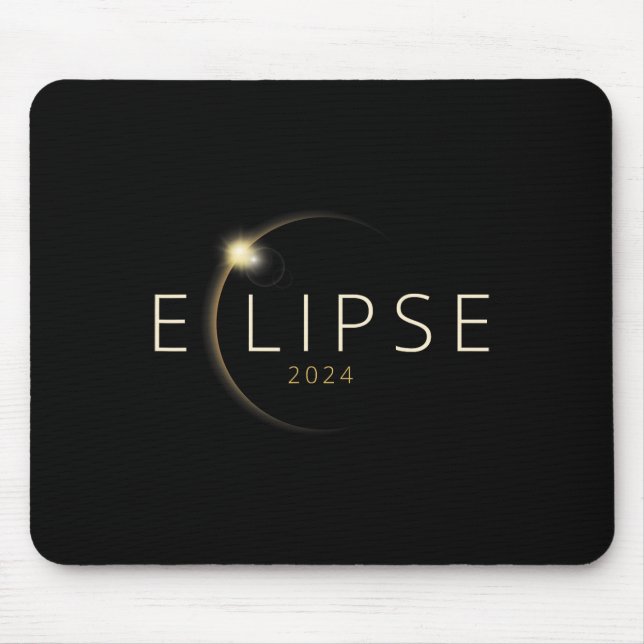 Solar-Eclipse 2024 Gesamtsolaröklipse 4,08,24 Mousepad (Vorne)
