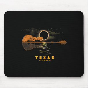 Solar Eclipse 2024 Guitar 04.08.24 Totality Texas Mousepad