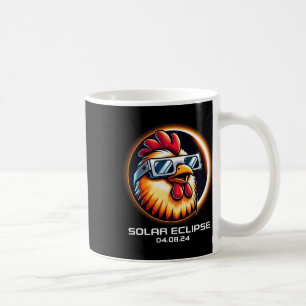 Solar Eclipse 2024 Hühnertotalität Niedlich Matchi Kaffeetasse