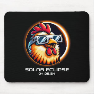 Solar Eclipse 2024 Hühnertotalität Niedlich Matchi Mousepad